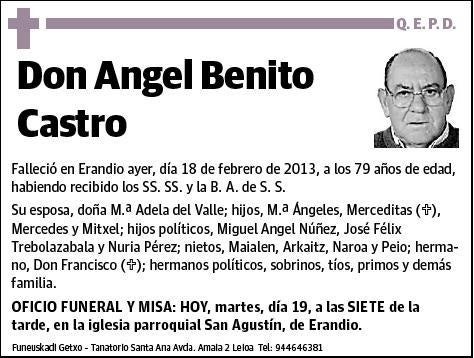 BENITO CASTRO,ANGEL