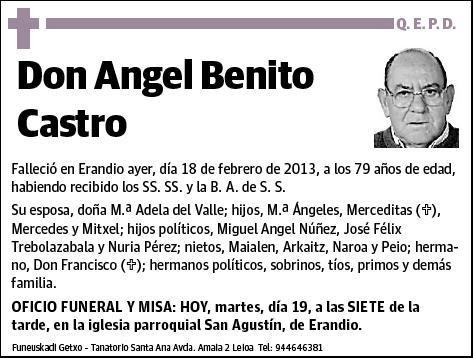 BENITO CASTRO,ANGEL