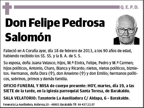 PEDROSA SALOMON,FELIPE