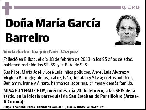 GARCIA BARREIRO,MARIA