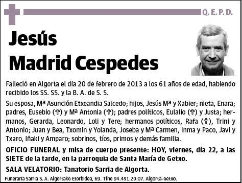 MADRID CESPEDES,JESUS