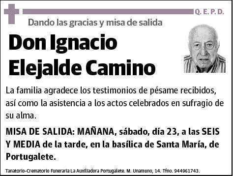 ELEJALDE CAMINO,IGNACIO