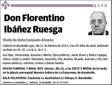 IBAÑEZ RUESGA,FLORENTINO