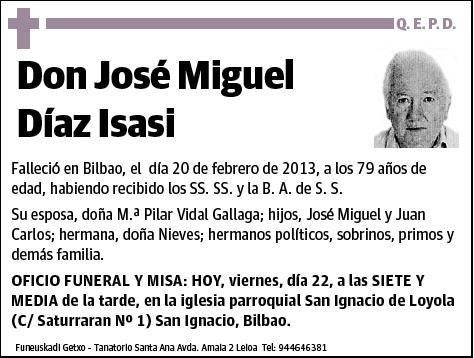 DIAZ ISASI,JOSE MIGUEL