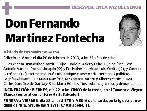 MARTINEZ FONTECHA,FERNANDO