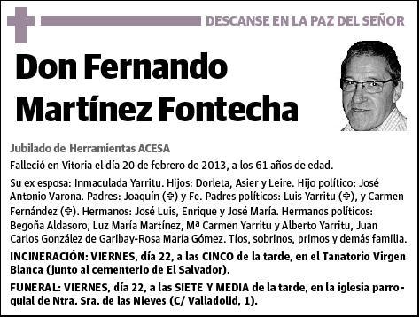 MARTINEZ FONTECHA,FERNANDO