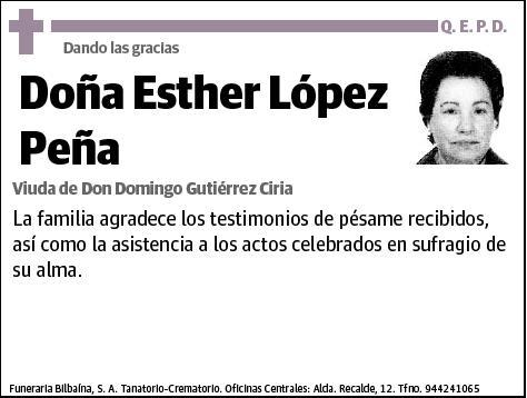 LOPEZ PEÑA,ESTHER