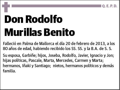 MURILLAS BENITO,RODOLFO