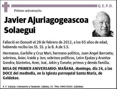 AJURIAGOGEASCOA SOLAEGUI,JAVIER