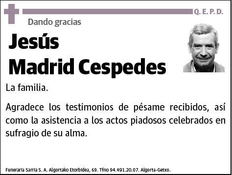 MADRID CESPEDES,JESUS