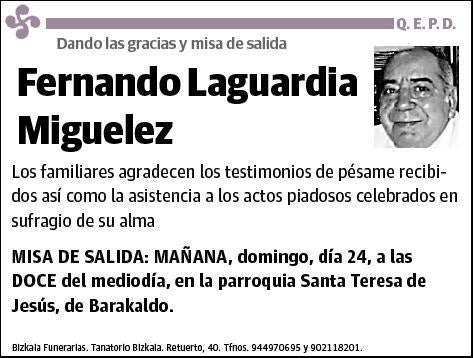 LAGUARDIA MIGUELEZ,FERNANDO