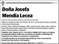 MENDIA LECEA,JOSEFA