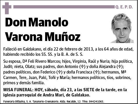 VARONA MUÑOZ,MANOLO