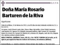 BARTUREN DE LA RIVA,MARIA ROSARIO