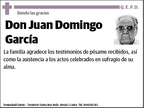 DOMINGO GARCIA,JUAN