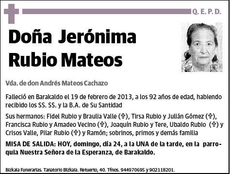 RUBIO MATEOS,JERONIMO