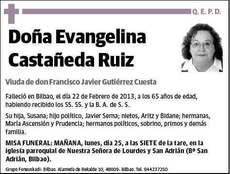 CASTAÑEDA RUIZ,EVANGELINA