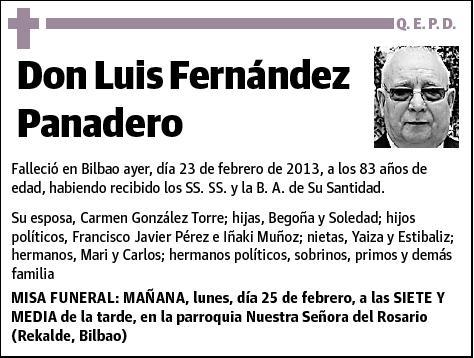 FERNANDEZ PANADERO,LUIS