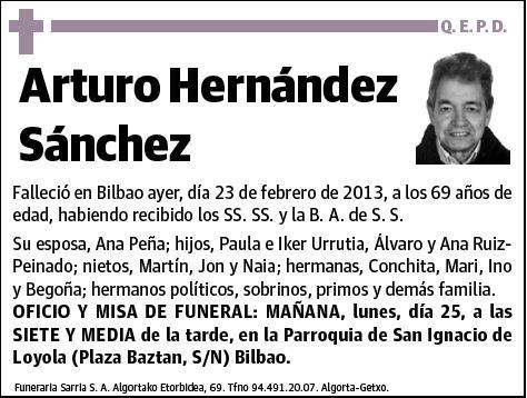 HERNANDEZ SANCHEZ,ARTURO