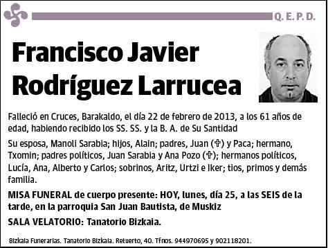 RODRIGUEZ LARRUCEA,FRANCISCO JAVIER