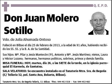 MOLERO SOTILLO,JUAN