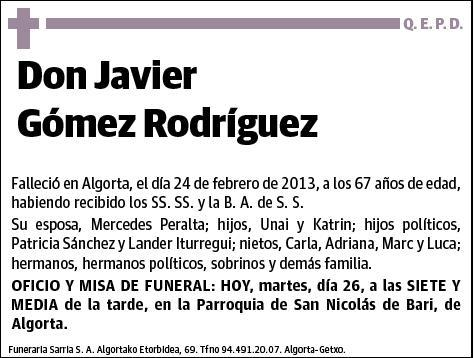 GOMEZ RODRIGUEZ,JAVIER