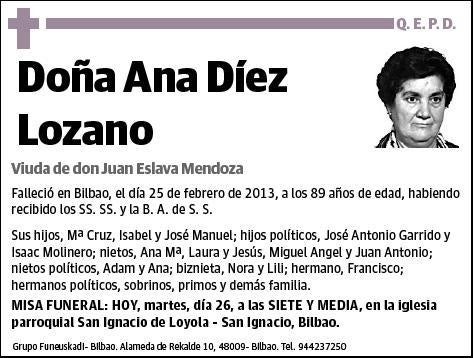 DIEZ LOZANO,ANA