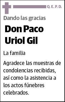 URIOL GIL,PACO