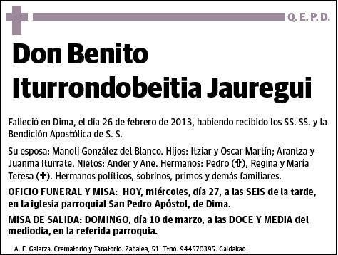 ITURRONDOBEITIA JAUREGUI,BENITO