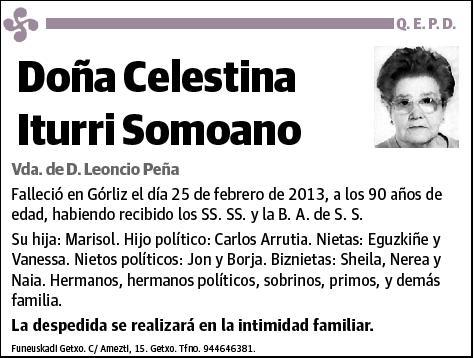 ITURRI SOMOANO,CELESTINA