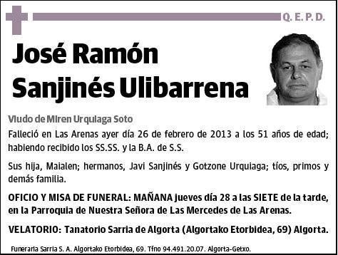 SANJINES ULIBARRENA,JOSE RAMON