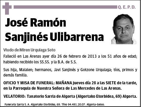 SANJINES ULIBARRENA,JOSE RAMON