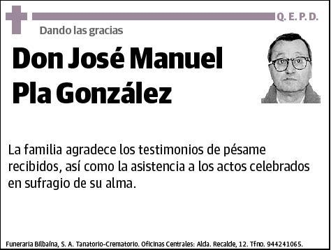 PLA GONZALEZ,JOSE MANUEL