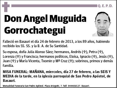 MUGUIDA GORROCHATEGUI,ANGEL