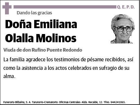 OLALLA MOLINOS,EMILIANA