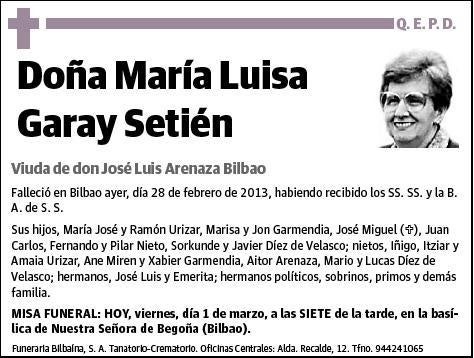 GARAY SETIEN,MARIA LUISA