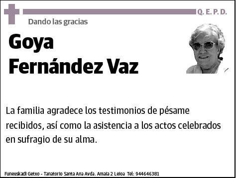 FERNANDEZ VAZ,GOYA