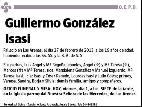 GONZALEZ ISASI,GUILLERMO