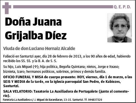 GRIJALBA DIEZ,JUANA