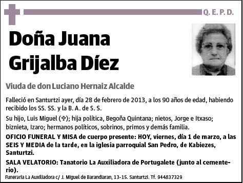 GRIJALBA DIEZ,JUANA