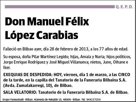 LOPEZ CARABIAS,MANUEL FELIX