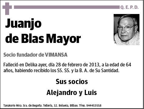 DE BLAS MAYOR,JUANJO