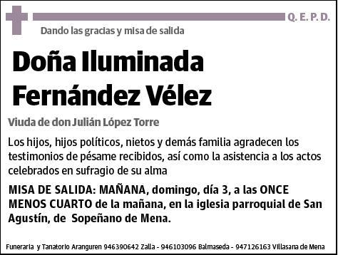 FERNANDEZ VELEZ,ILUMINADA