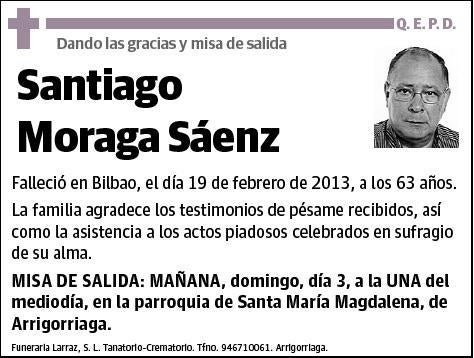 MORAGA SAENZ,SANTIAGO