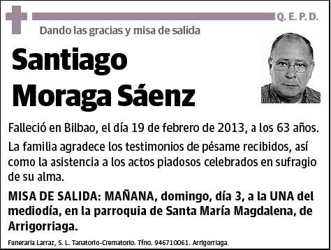 MORAGA SAENZ,SANTIAGO