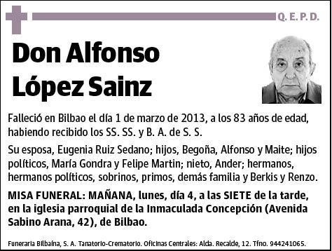 LOPEZ SAINZ,ALFONSO