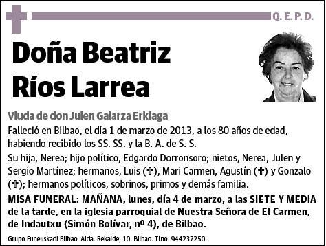 RIOS LARREA,BEATRIZ