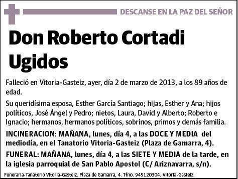 CORTADI UGIDOS,ROBERTO