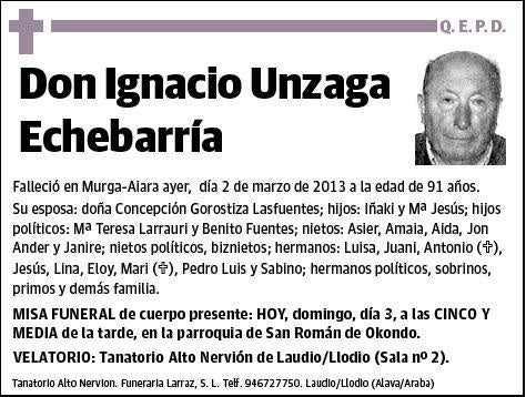 UNZAGA ECHEBARRIA,IGNACIO