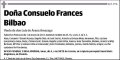 FRANCES BILBAO,CONSUELO